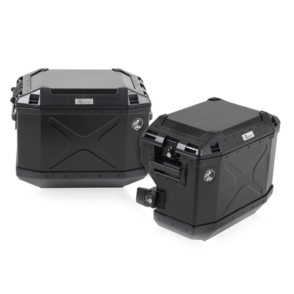 Kit com Suporte para BMW R1200 GS 13/19 Hepco & Becker (Aço) (Conjunto Preto)