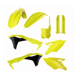Kit Plástico Polisport para Kawasaki KXF250 17/19 Amarelo Fluor