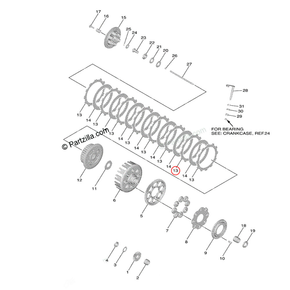 Disco de Embreagem Original Yamaha para YZF250 19 (8)