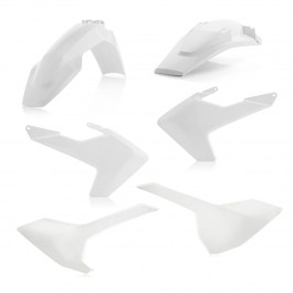 Kit Plástico Acerbis para Husqvarna TC125 16/18 TC250 17/18 FC250/350/450 16/18 (Réplica 18 / Branco)