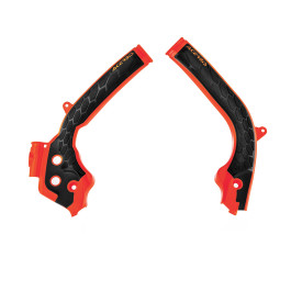Protetor de Quadro Acerbis para KTM SX125/150 16/18 SX-F/XC-F 16/18 SX250 17/18 XC/XC-W/EXC-F 17/18 Laranja/Preto (Plástico)