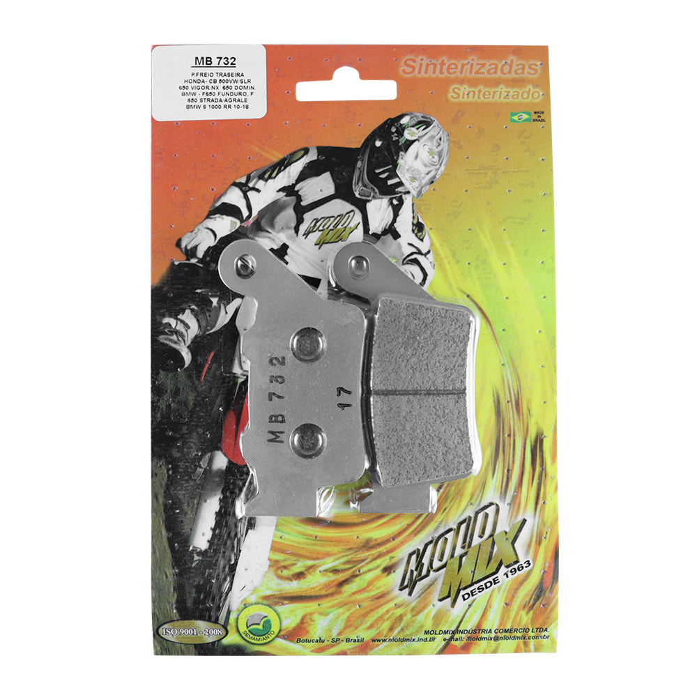 Pastilha de Freio Traseira Moldmix para Husqvarna CR/WR/TC/TE125 até 610 96/13 XT660 04/16 Ténéré 660 08/16 BMW F800 GS 08/15