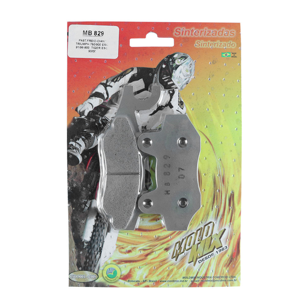 Pastilha de Freio Traseira Moldmix para Triumph Tiger Explorer 1200 12/17 XCA/XCX/XR/XRT/XRX 18/19  Speed Triple 1050 05/19 Sprint 1050 10/15 Sport 1050 15/19 Bonneville 1200 16/19