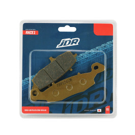 Pastilha de Freio Dianteira (Lado Direito) Modelo Race 1 para Suzuki  DL650 V-Strom  04/19 DL1000 V-Strom  02/13 GSX/GSF600 SV650 03/19 GSR/GSX750 Kawasaki ER-6F/N 06/16 KLE650/KLV1000 Versys / Z750 - JDR