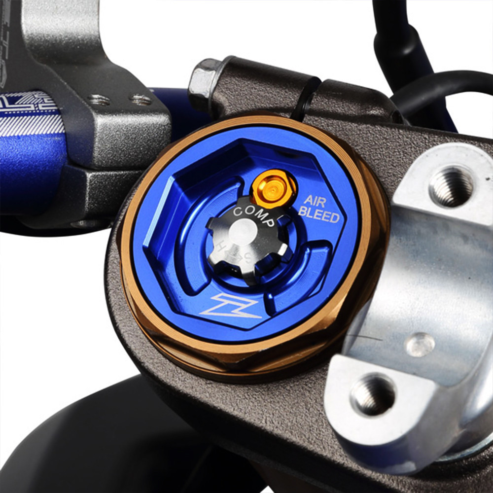 Tampa Superior da Suspensão (Para Ajuste Superior) Modelo KYB para Honda CRF450 09/12 Yamaha YZ125/250/YZF250 06/18 WRF/YZ250FX 15/19 YZF450 06/17 WRF450 12/18 Kawasaki KXF450 06/12 KLX450R 07/15 Husqvarna TC250 10/13 - Zeta