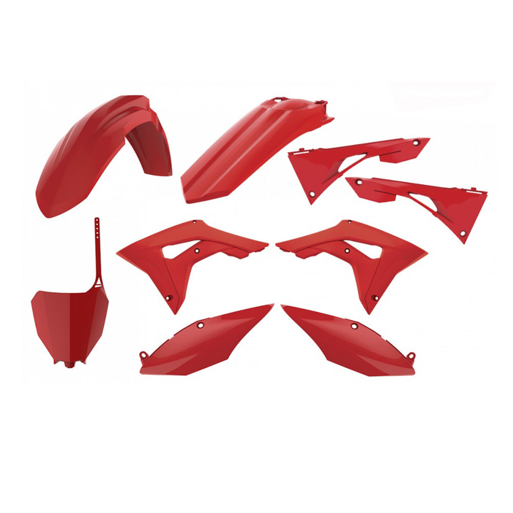 Kit Plástico para Honda CRF250 18/21 CRF450 17/20 Vermelho - Polisport