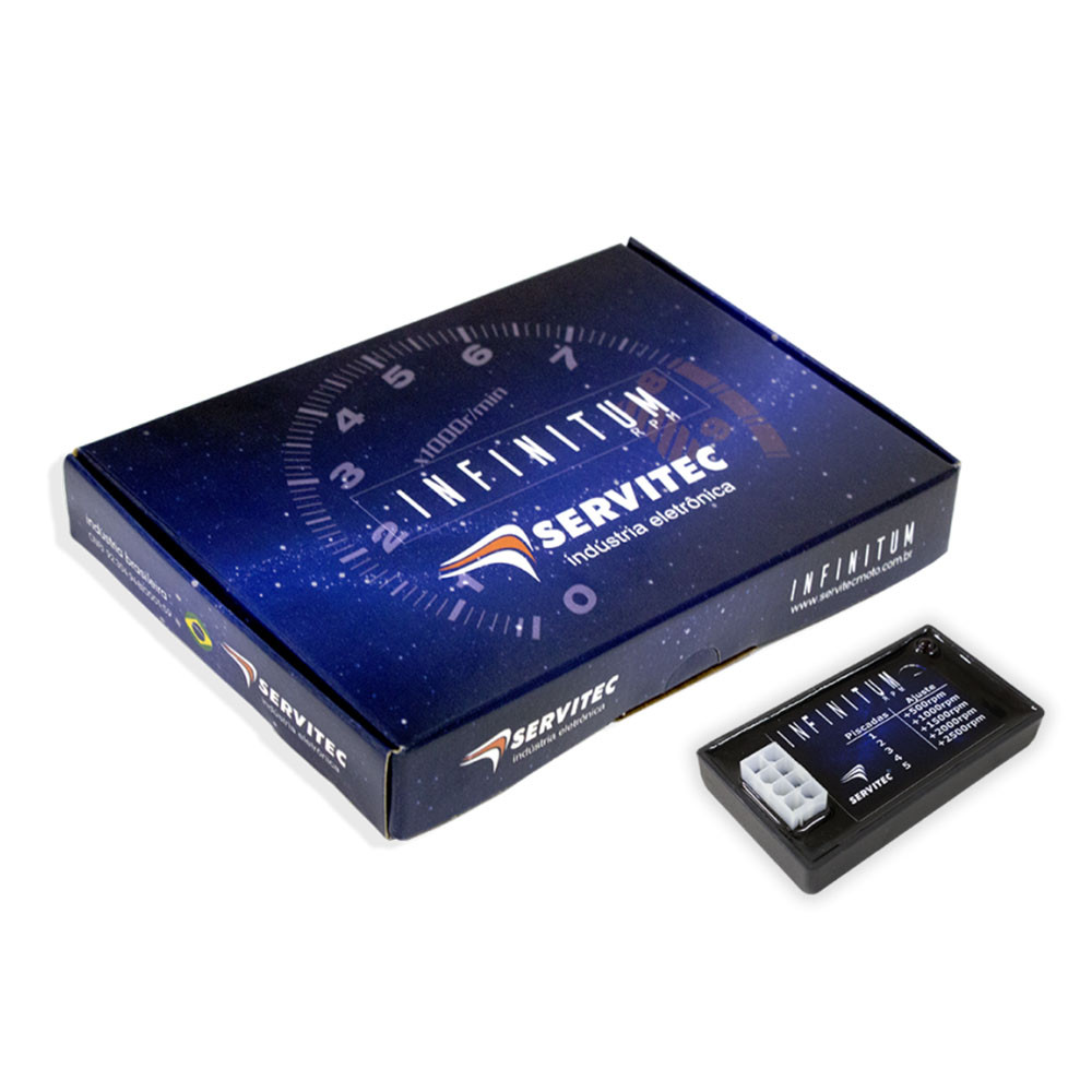 Modulo de RPM Infinitum Programável para Honda CRF 250F XRE 300 XTZ 250 Lander Ténéré 250 - Servitec