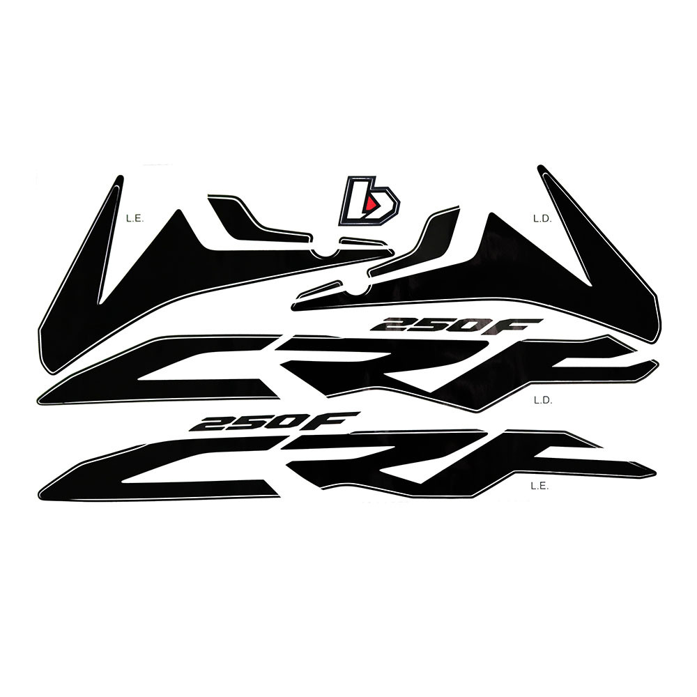 Kit Plástico Modelo EVO para CRF 250F (C/ Adesivo Vinil + Grade do Radiador) - Biker