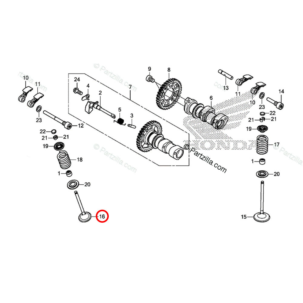 Válvula de Escape Original Honda CRF 250 18/21  CRF 250RX 19/21