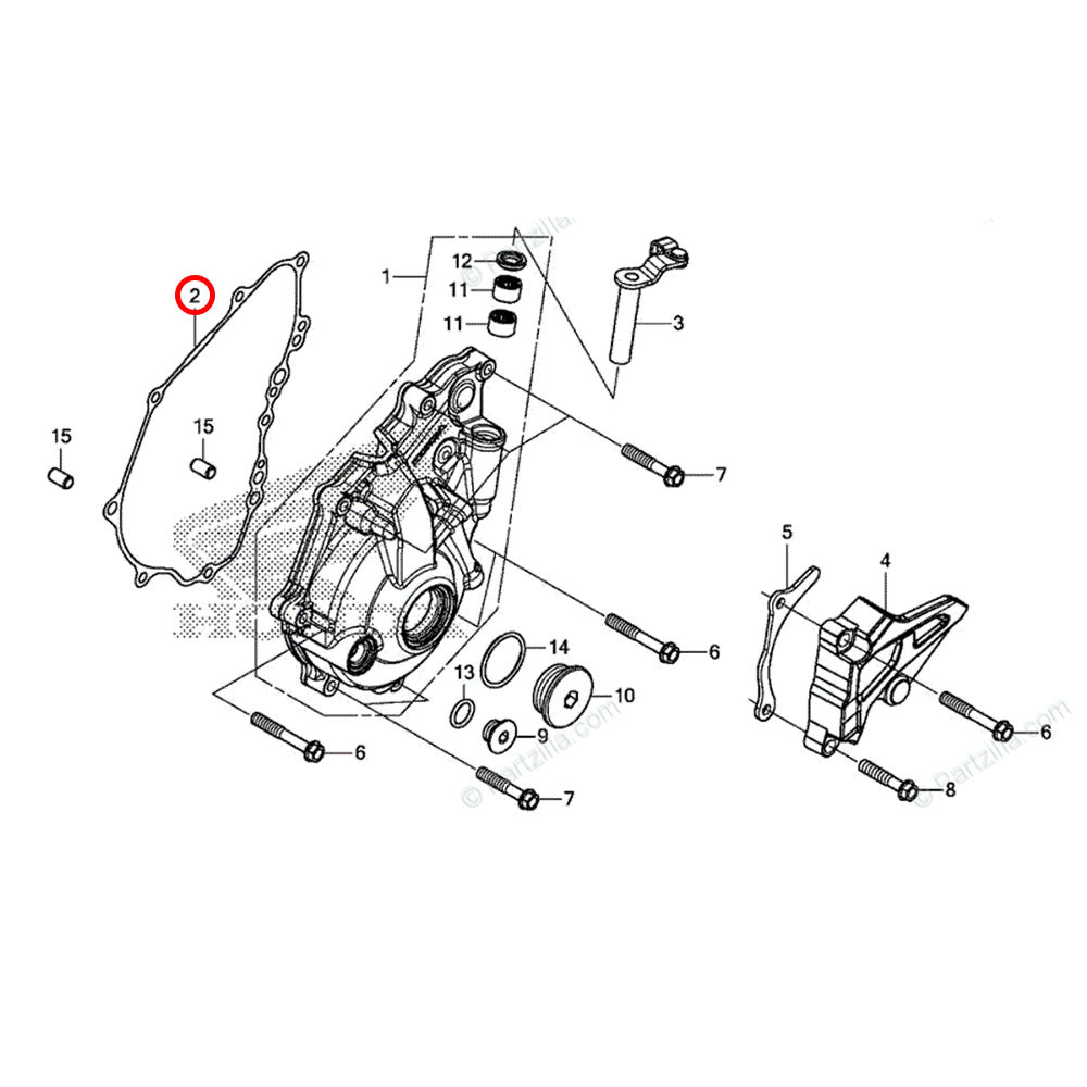 Junta da Tampa do Magneto Original Honda CRF 250 18/21 CRF 250RX 19/21