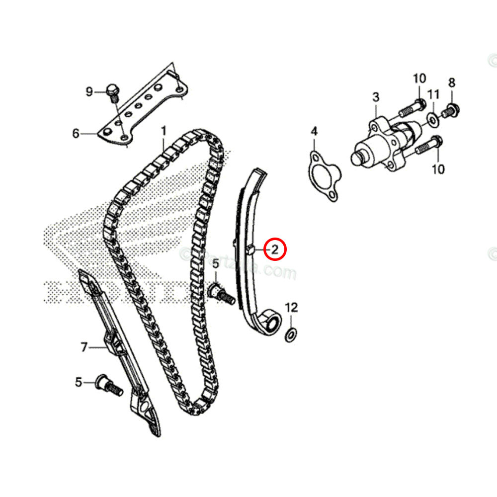Tensor da Corrente de Comando Original Honda CRF 250 18/20 CRF 250RX 19
