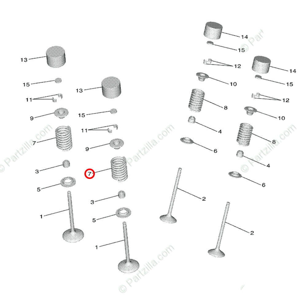 Mola da Válvula de Admissão Original Yamaha para YZF 250 19/20 YZ 250FX 20 WRF 250 20