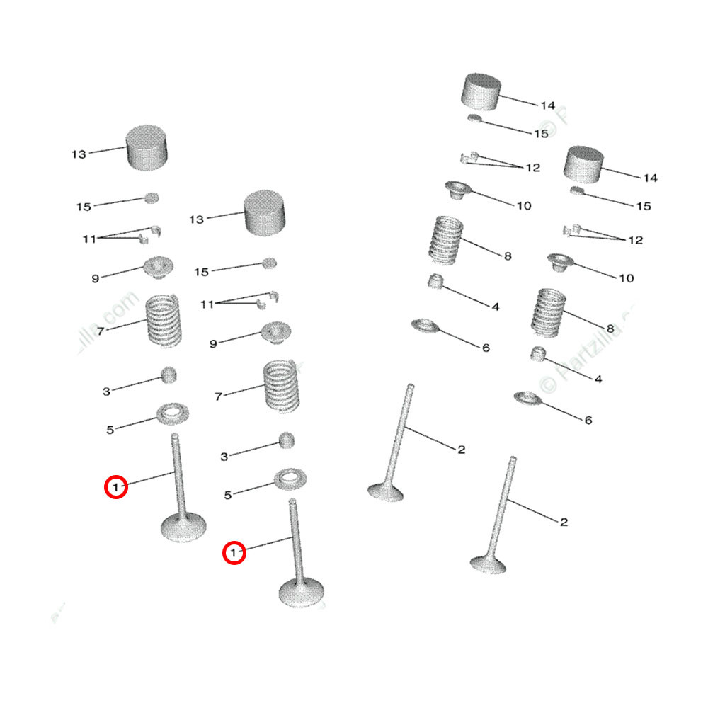 Válvula de Admissão Original Yamaha YZF 250 YZ 250FX 19