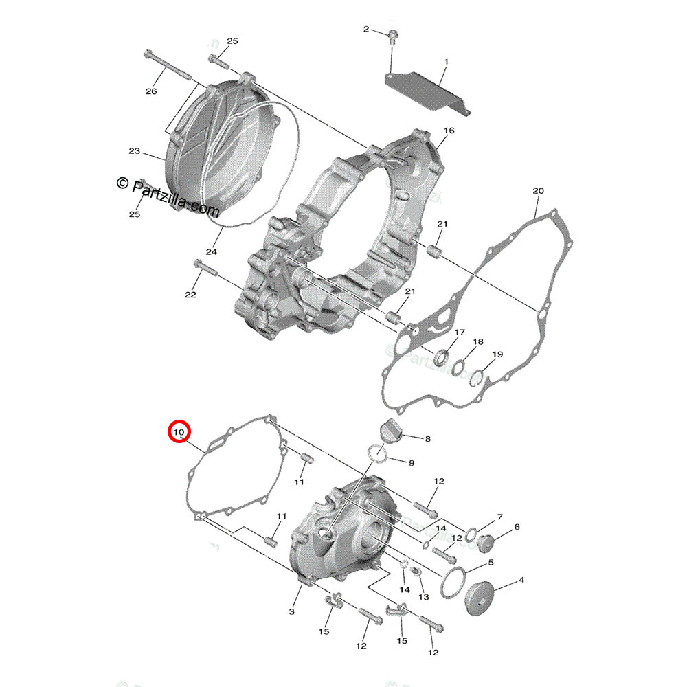 Junta da Tampa do Magneto Original Yamaha YZF 450 18/19 YZ 450FX 19 WRF 450 19