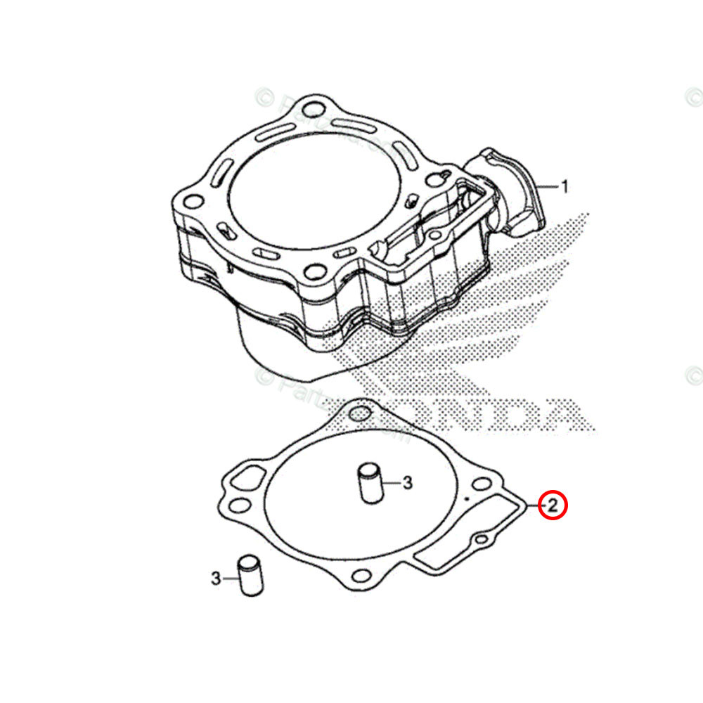 Junta do Cilindro Original Honda para CRF 450 17/18 CRF 450RX 17/18