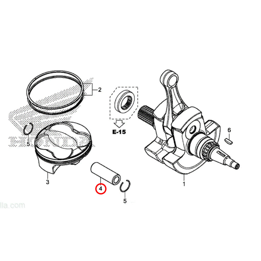 Pino de Pistão Original Honda para CRF 450 19/20 CRF 450RX 19