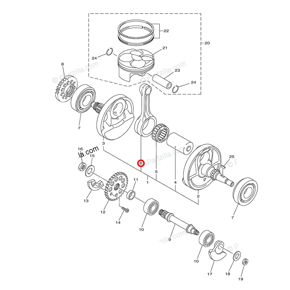 Kit Biela Original Yamaha para YZF 250 14/16 YZ 250FX 15/16 WRF 250 15/17 
