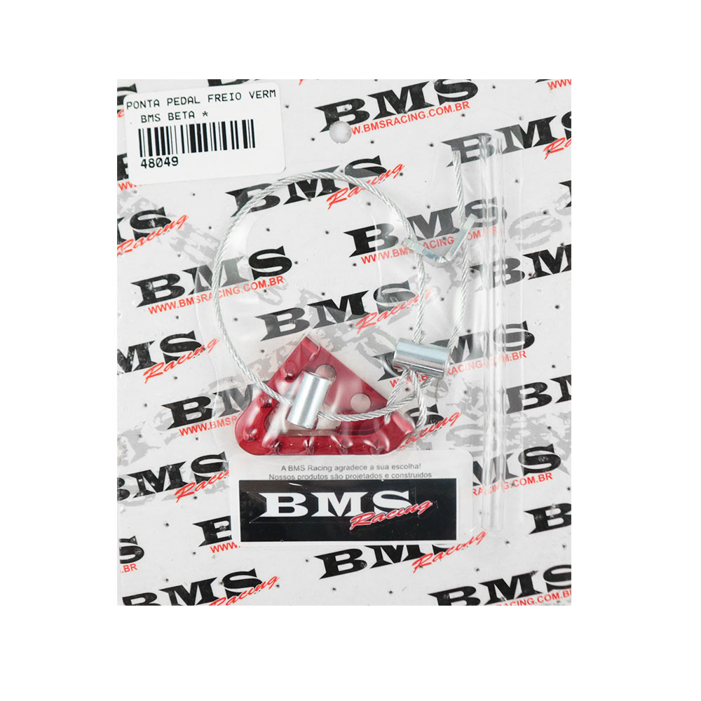 Ponta do Pedal de Freio BMS para Beta / Sherco Todas / Husaberg -/14 Husqvarna 14/16 KTM -/16 (P / Pedal Original ) C / Cabo Segurança - Alumínio