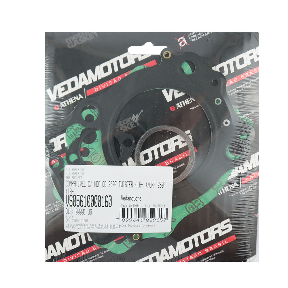 Jogo de Juntas Superior para Honda CRF 250F 19/- CB 250F Twister 16/- (Athena)