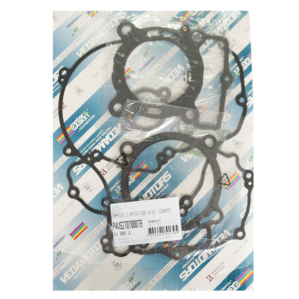 Jogo de Juntas para KTM SXF/XCF250 16/18 Husqvarna FC250 16/19 - Sem Borracha - Athena