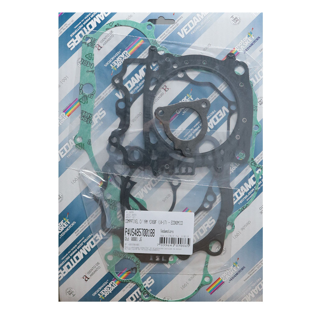 Jogo de Juntas para Yamaha YZF 450 14/17 WRF450 16/18 - Sem Borracha - Athena