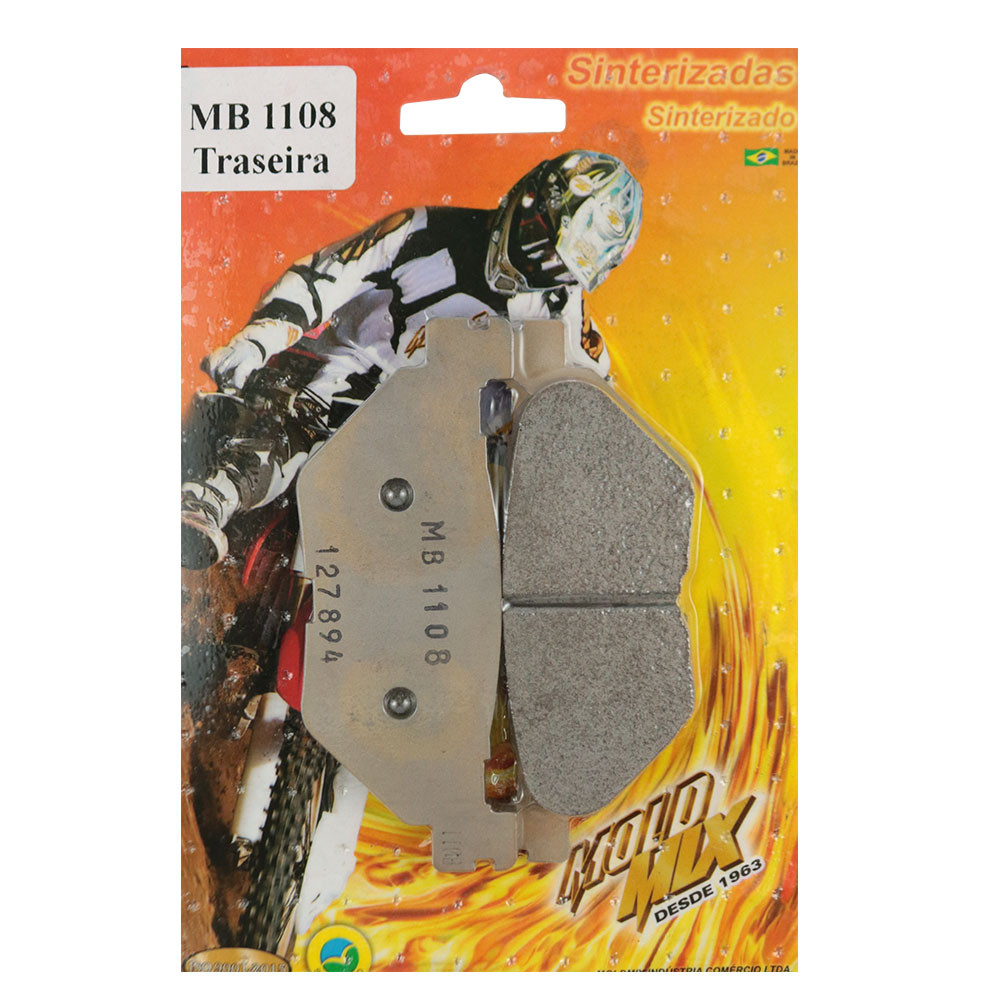 Pastilha de Freio Traseira para Yamaha XT 1200Z Super Ténéré 11/19 TDM 900 02/14 XVS 950 Midnight Star 09/13 XVS 1300 Midnight Star 07/16 FJR 1300 03/19 XV 1700 V-MAX 09/16 - (Moldmix)