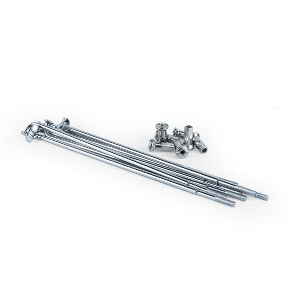 Kit Raio Dianteiro + Nipel 4mm Cromado para Honda CRF 230 (Tech Ride)