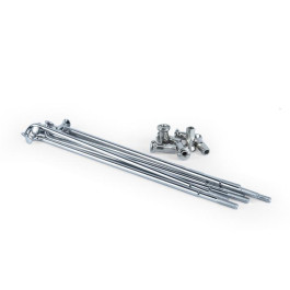 Kit Raio Dianteiro + Nipel 4mm Cromado para Honda CRF 230 (Tech Ride)