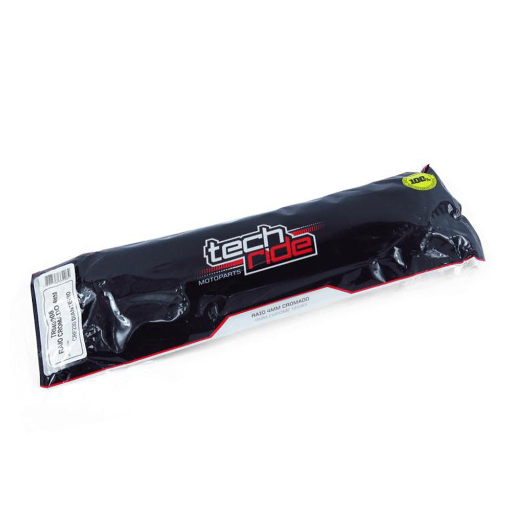 Kit Raio Dianteiro + Nipel 4mm Cromado para Honda CRF 230 (Tech Ride)