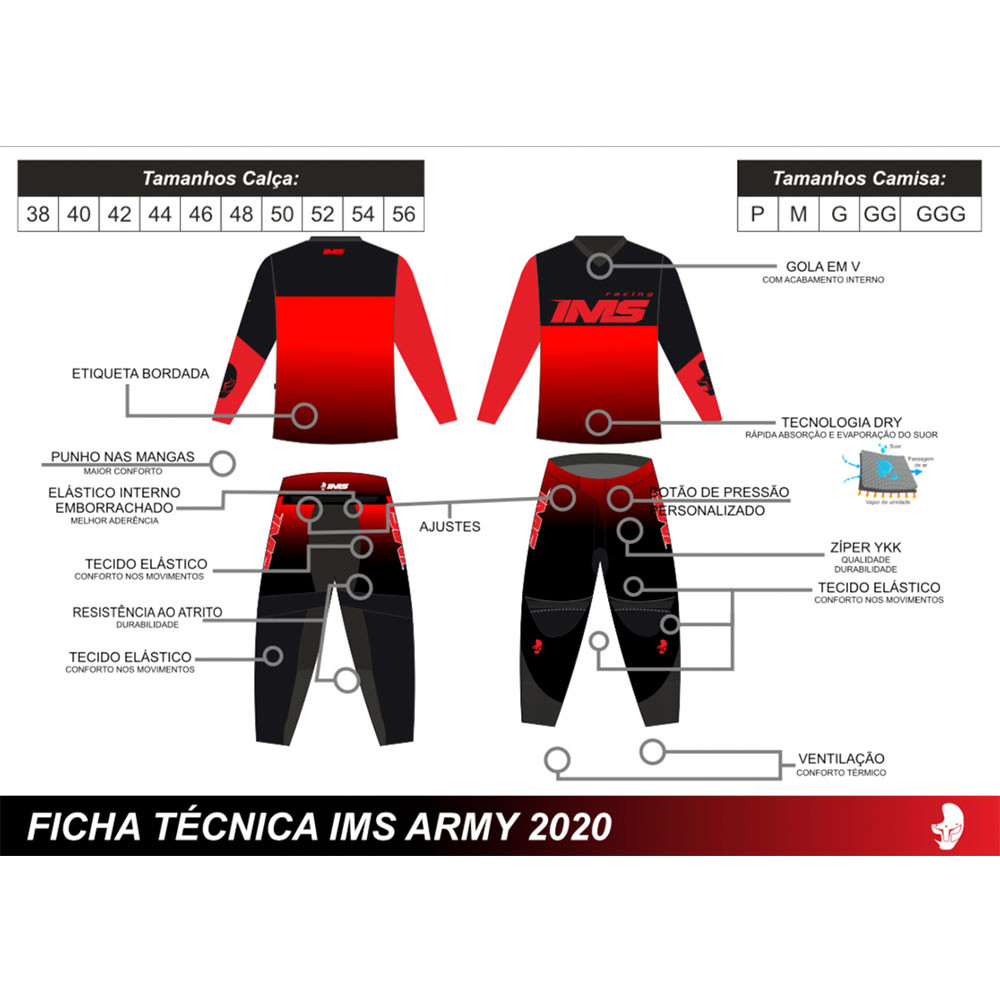 Camisa IMS Army 2020 Vermelha