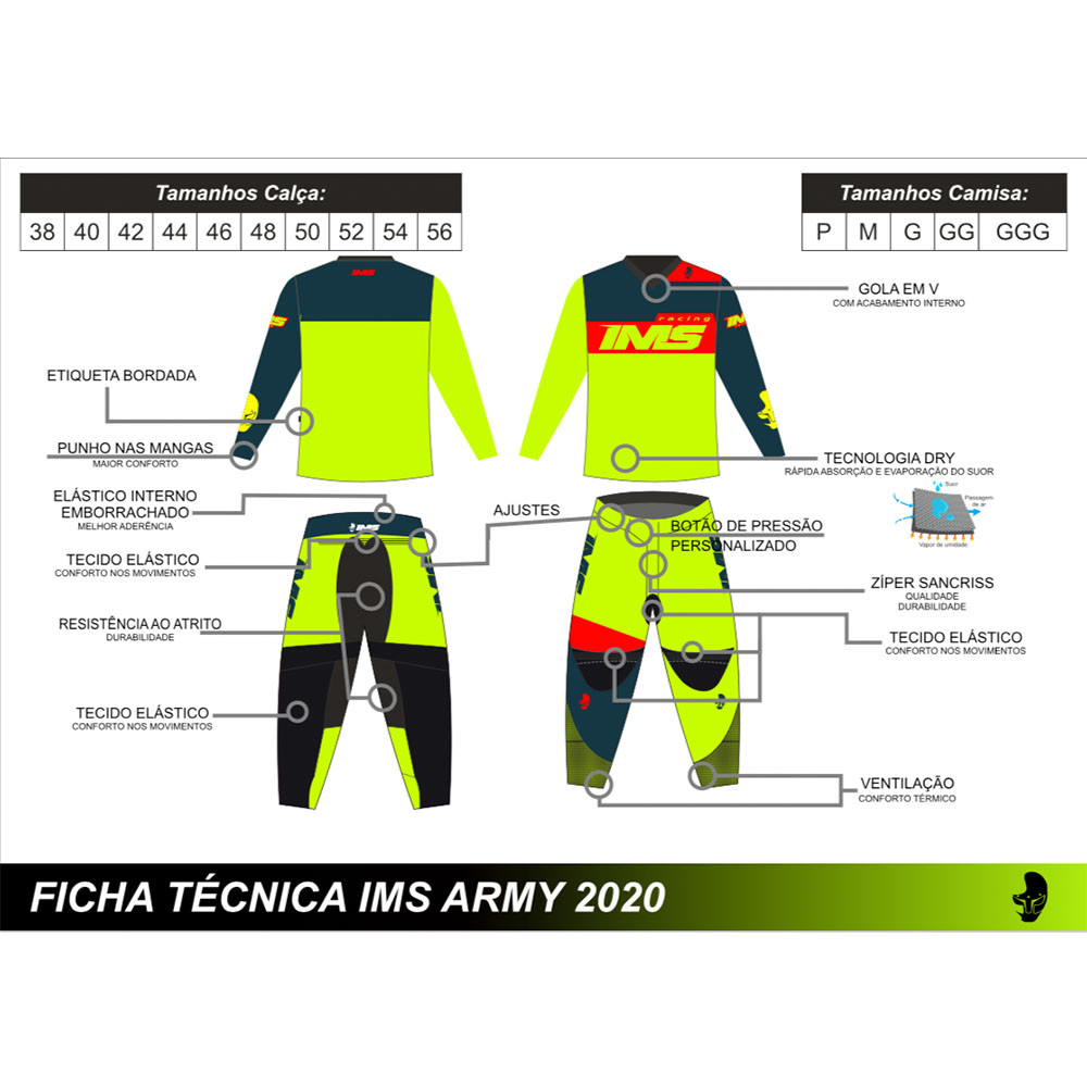 Camisa IMS Army 2020 Flúor 