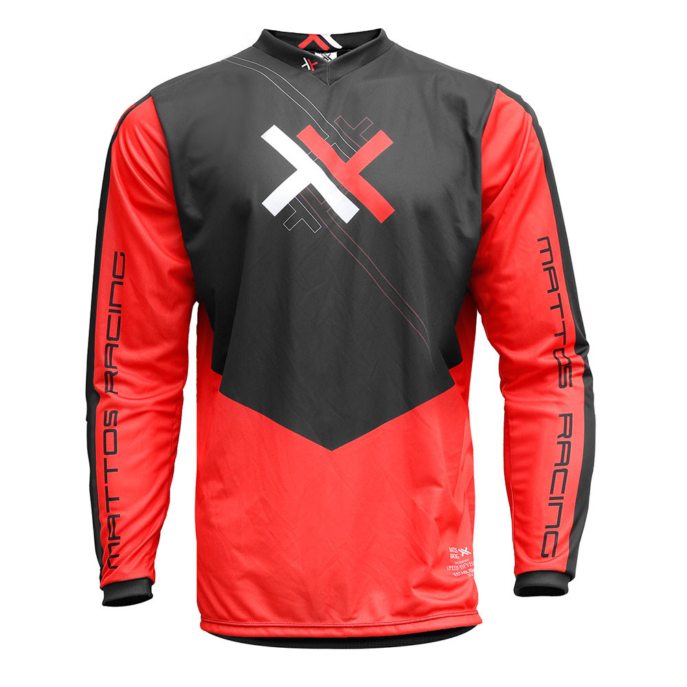 Camisa Mattos Racing Atomic Vermelho e Preto
