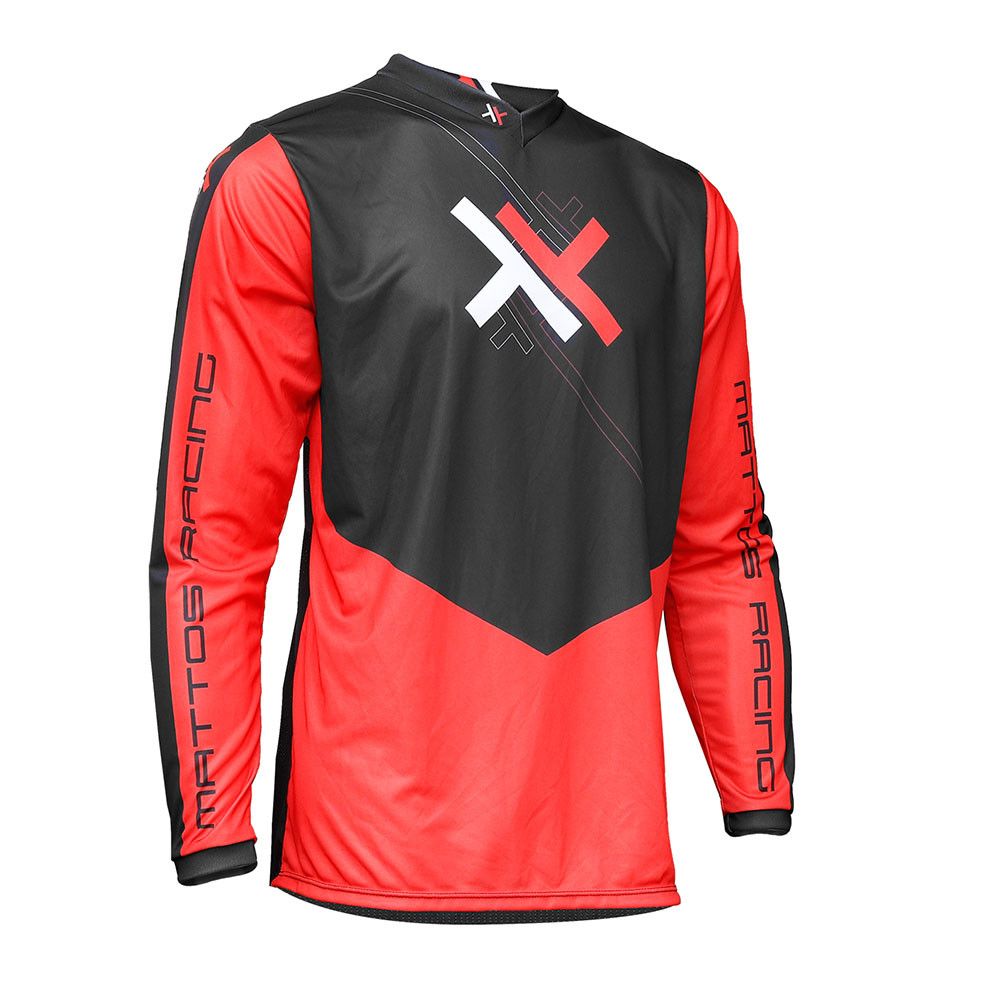 Camisa Mattos Racing Atomic Vermelho e Preto
