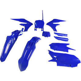 Kit Plástico Azul Para Yamaha YZF 250 19/23 YZ 250FX 21/23 YZF 450 18/22 YZ 450FX 21/23 Com Number Plate Frontal e Protetor de Bengala – Tecnologia Powerflow - Cycra