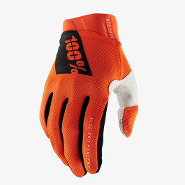 Luva 100% Ridefit Modelo 2021 - Laranja Fluor