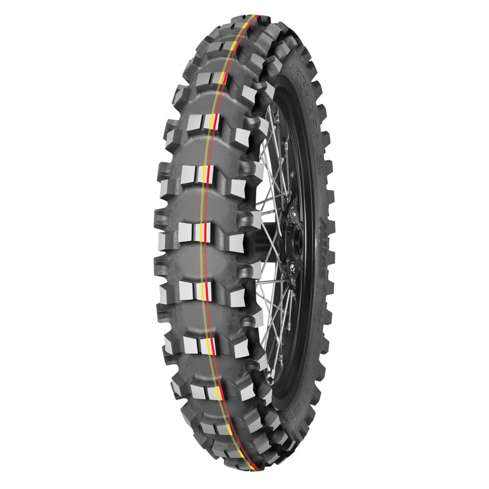 Pneu 70/100-10 41J Terra Force-Mx SM TT (Soft/Medium) Faixa Vermelha/Amarela - Mitas