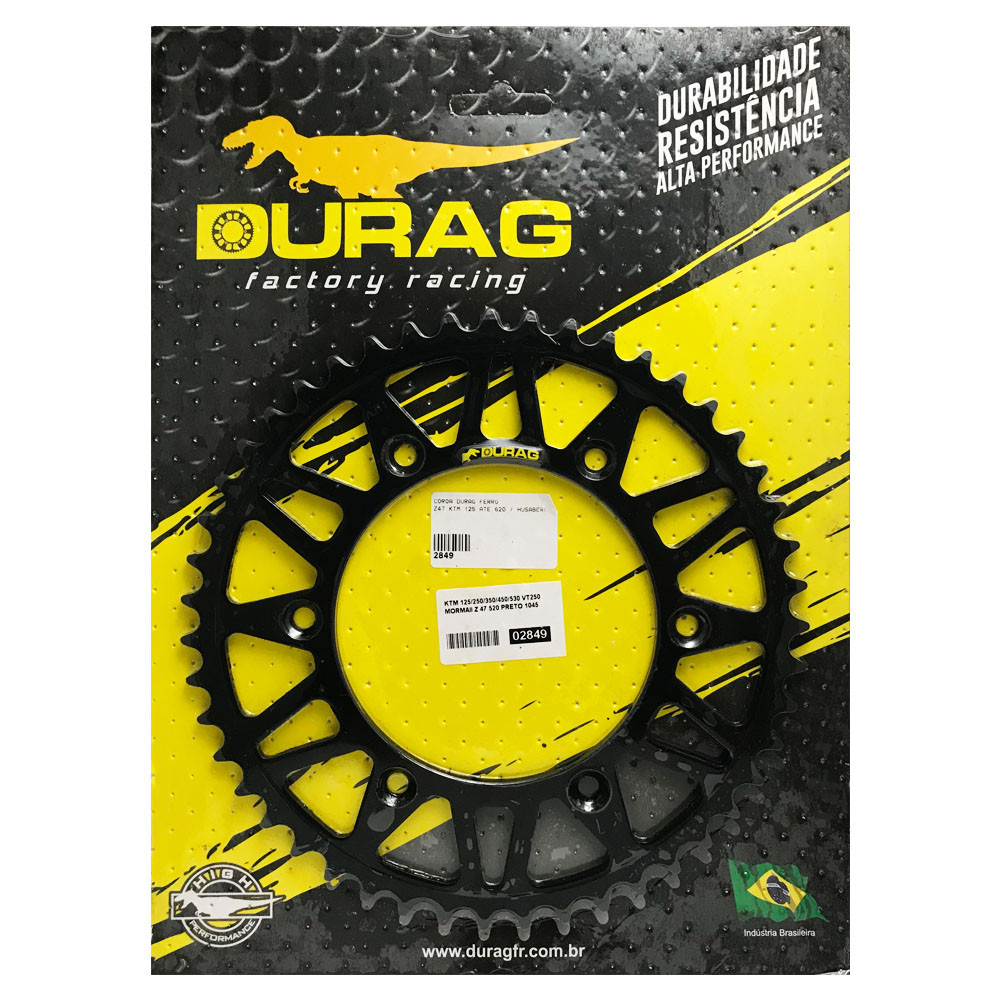 Coroa De Ferro KTM 125 até 620cc / Husaberg / Husqvarna 14/17 / VT250 Mormaii - Tamanho Z47 - Durag