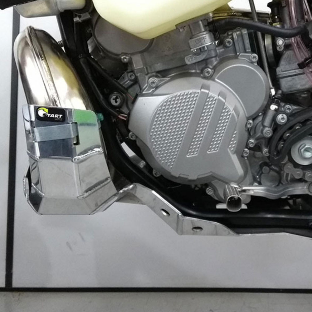 Protetor De Motor e Escape KTM EXC 300 2T 20/21 Alumínio Premium 4mm - Start