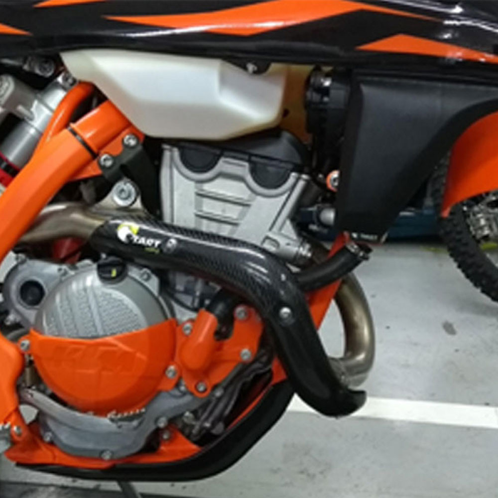 Protetor De Escape KTM EXC-F / XCF / XCF-W 250 4T 17/19 (Composto por fibra de vidro) - Start