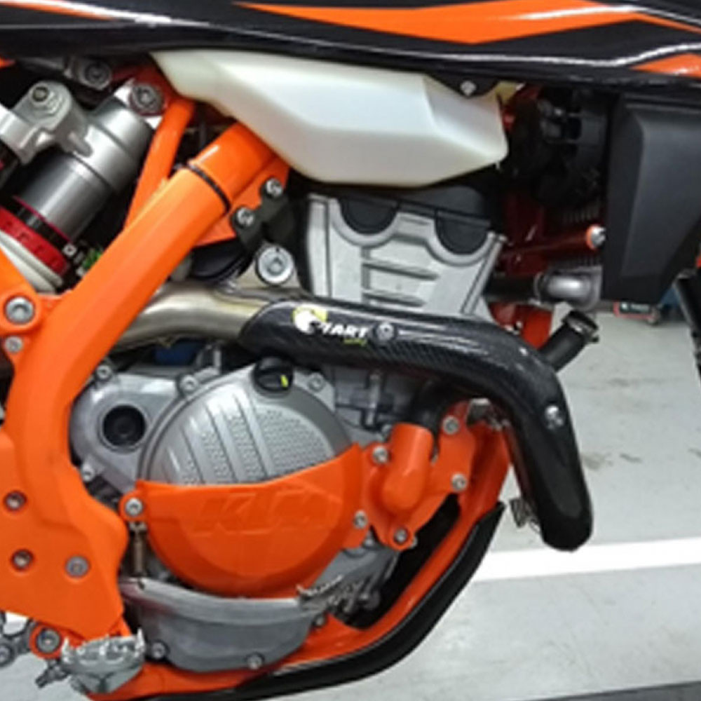 Protetor De Escape KTM EXC-F / XCF / XCF-W 250 4T 17/19 (Composto por fibra de vidro) - Start
