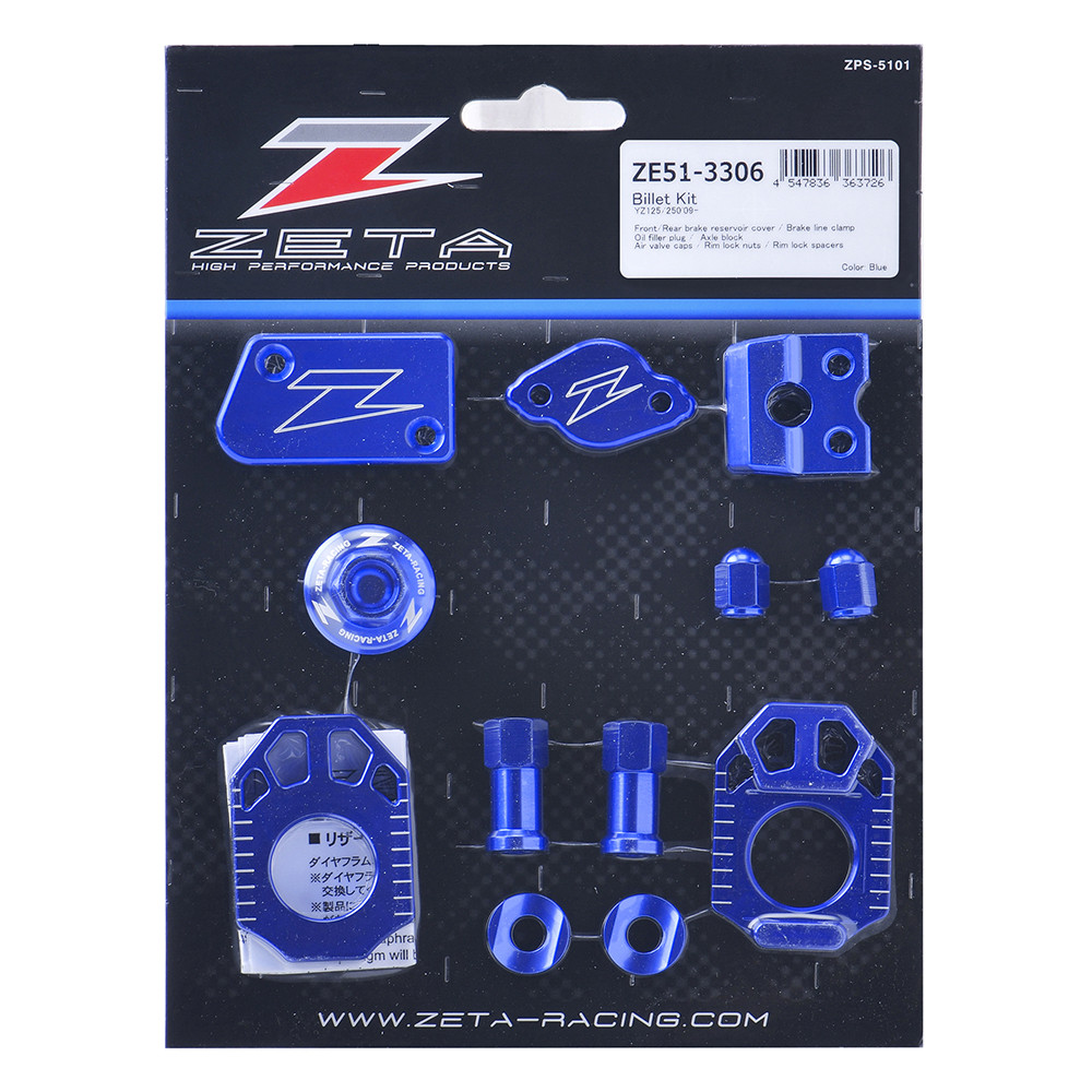 Kit de Peças Anodizadas para Yamaha YZ 125 /250 X 09/21 - Billet Kit - Zeta