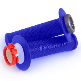 Manopla Biker Lock On para Yamaha YZF 250 12/20 / YZF 450 14/15 + 18/20 / YZ 250FX 15/20 / YZ 450FX 16/20 / WRF 250 15/19 / WRF 400 /450 16/19 / Suzuki RMZ 250 07/19 / RMZ 450 07 - Com Tubo de Acelerador - Par