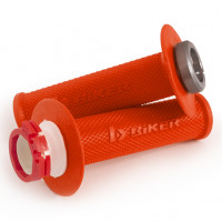 Manopla Biker Lock On 2T para KTM SX /EXC /XC /XCW 04/16 / SX 85 04/17 / BETA 125 /300 13/19 / Husqvarna TC 85 14/17 / TC 125 /250 14/16 / TE 125 /300 14/16 / GasGas 125 /300 14/19 - Com Tubo de Acelerador - Par