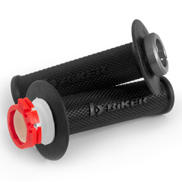 Manopla Biker Lock On 2T para KTM SX 85 18/20 / SX /EXC /XC /XCW 125 /300 17/20 / Husqvarna TC 85 17/20 / TC /TE /TX 125 /250 17/20 - Com Tubo de Acelerador - Par