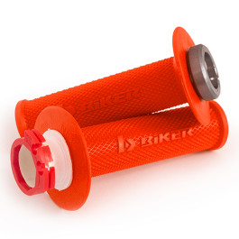 Manopla Biker Lock On 2T para KTM SXF /XCF 250 /450 06/15 / EXCF /XCFW 250 / EXC /XCW 450 06/16 SXF /XCF 350 11/15 / EXCF /XCFW 350 12/16 / Husqvarna FC /FE 14/16 / EXC /XCW 530 04/16 - Com Tubo de Acelerador - Par