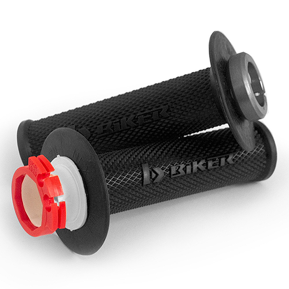 Manopla Biker Lock On para Honda CRF 250 R/X 04/17 / CRF 450R 02/16 / CRF 450X 05/17 - Com Tubo de Acelerador - Par