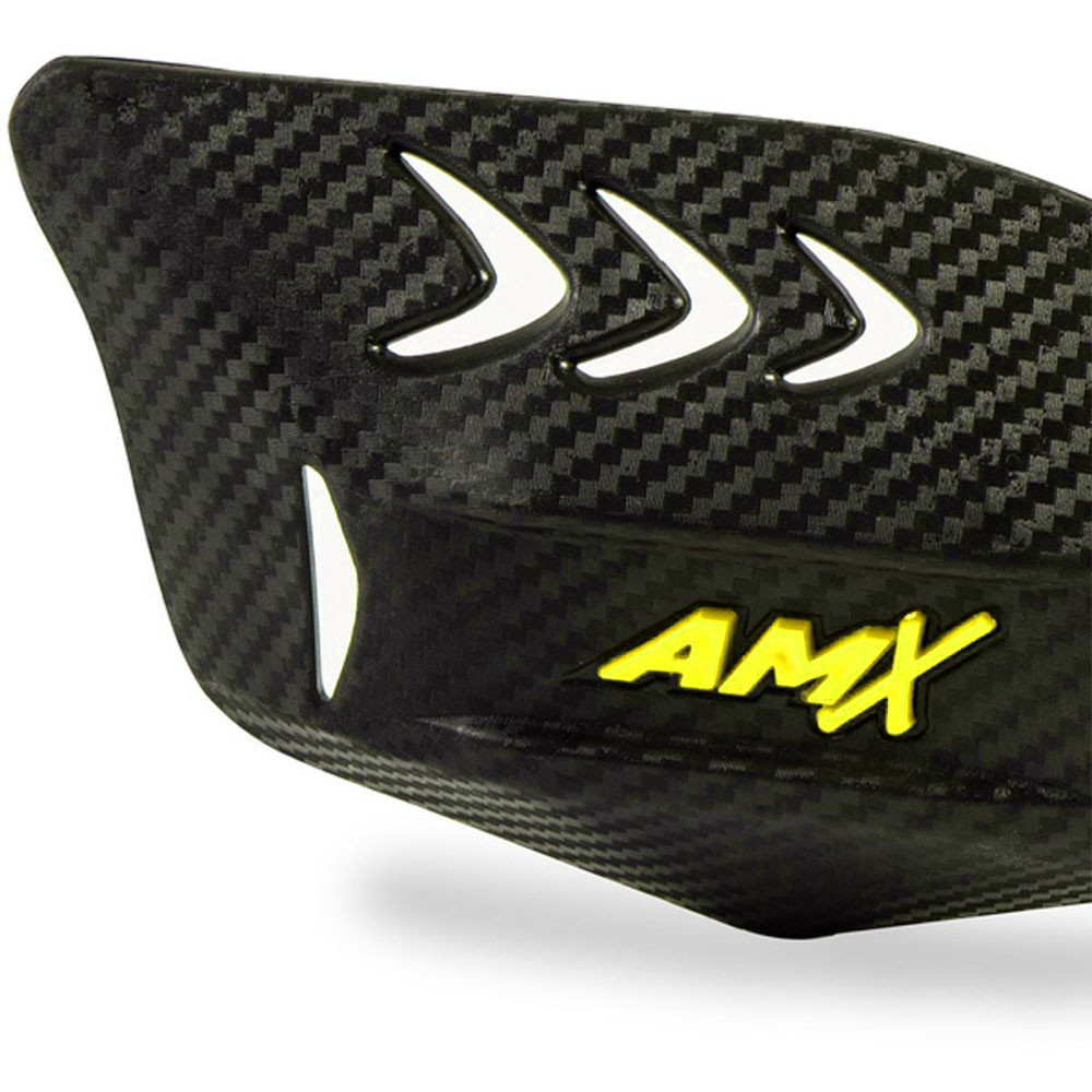 Protetor de Mão Amx Modelo Wing Carbon Preto Amarelo