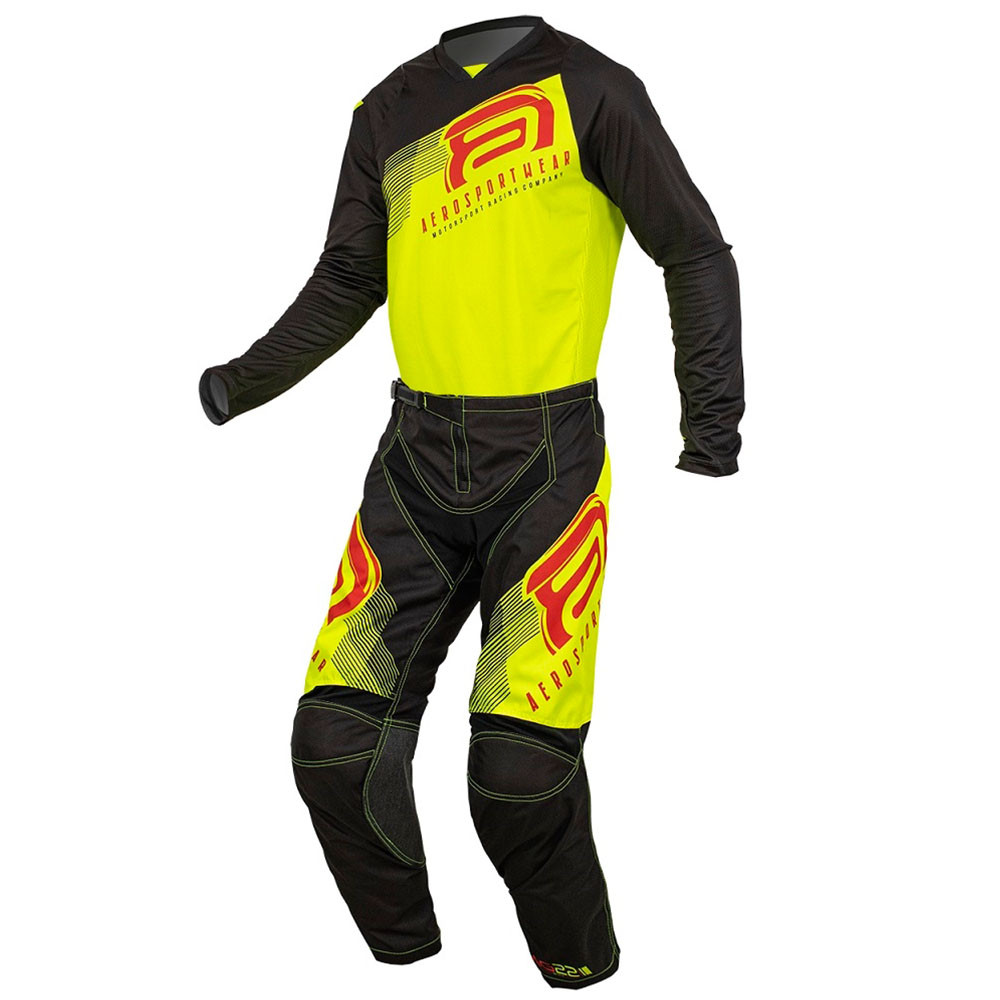 Kit Calça + Camisa Asw Image Spark 22 Preto/Amarelo Flúor