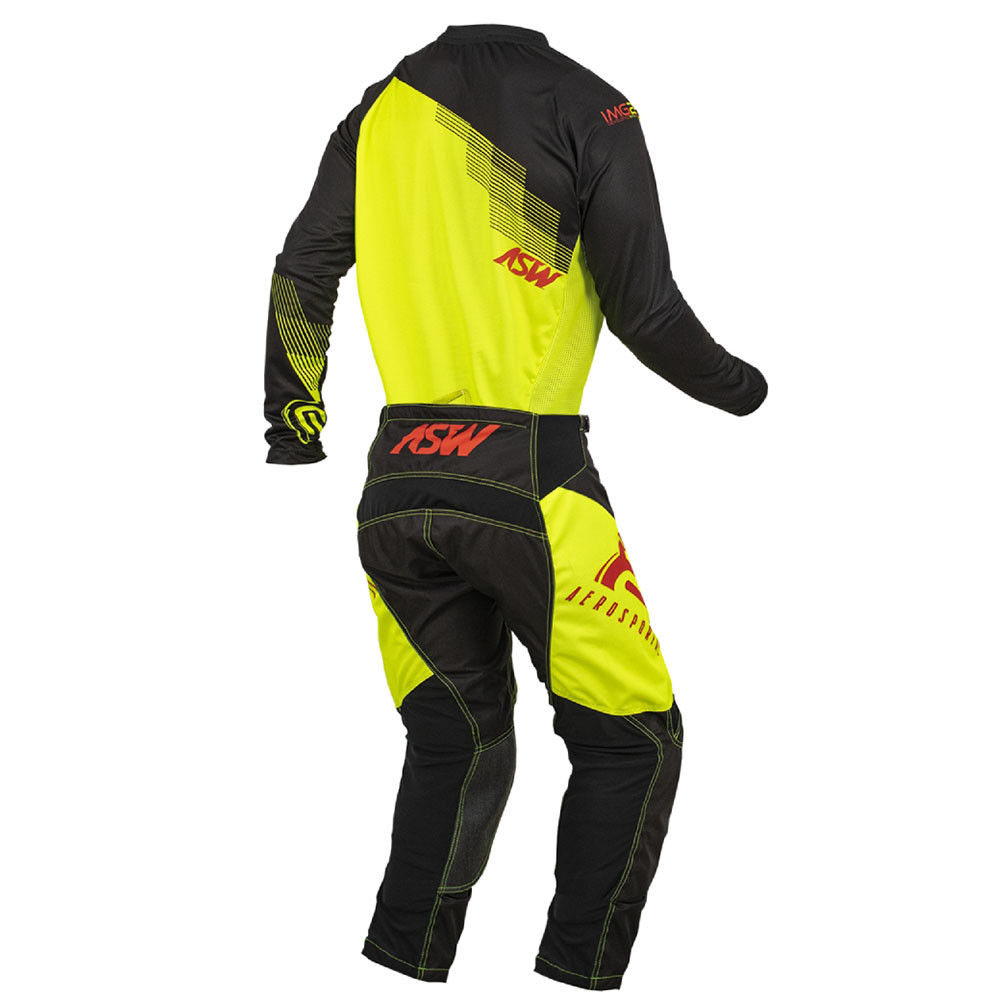 Kit Calça + Camisa Asw Image Spark 22 Preto/Amarelo Flúor