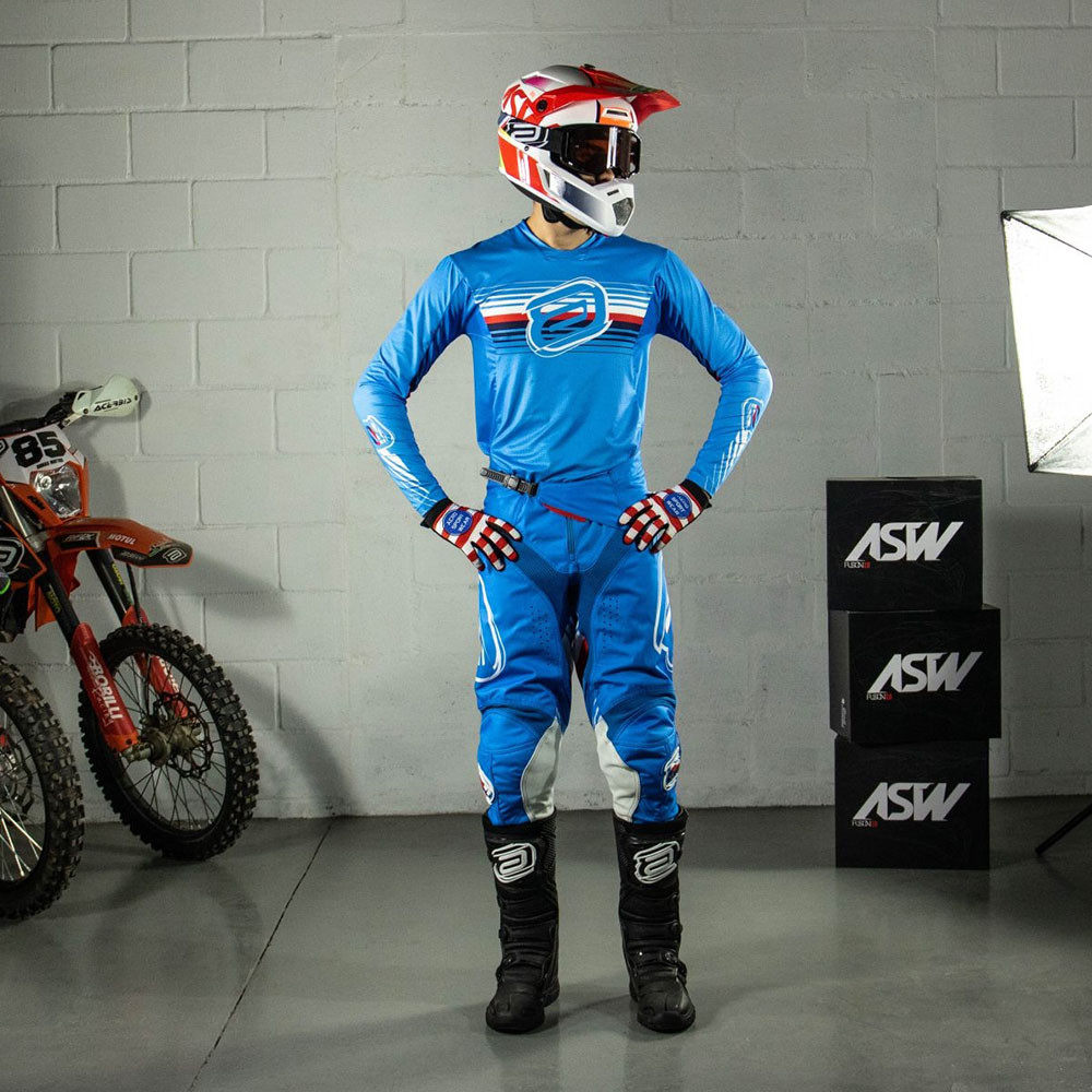 Kit Calça + Camisa Asw Podium Radar 22 Azul